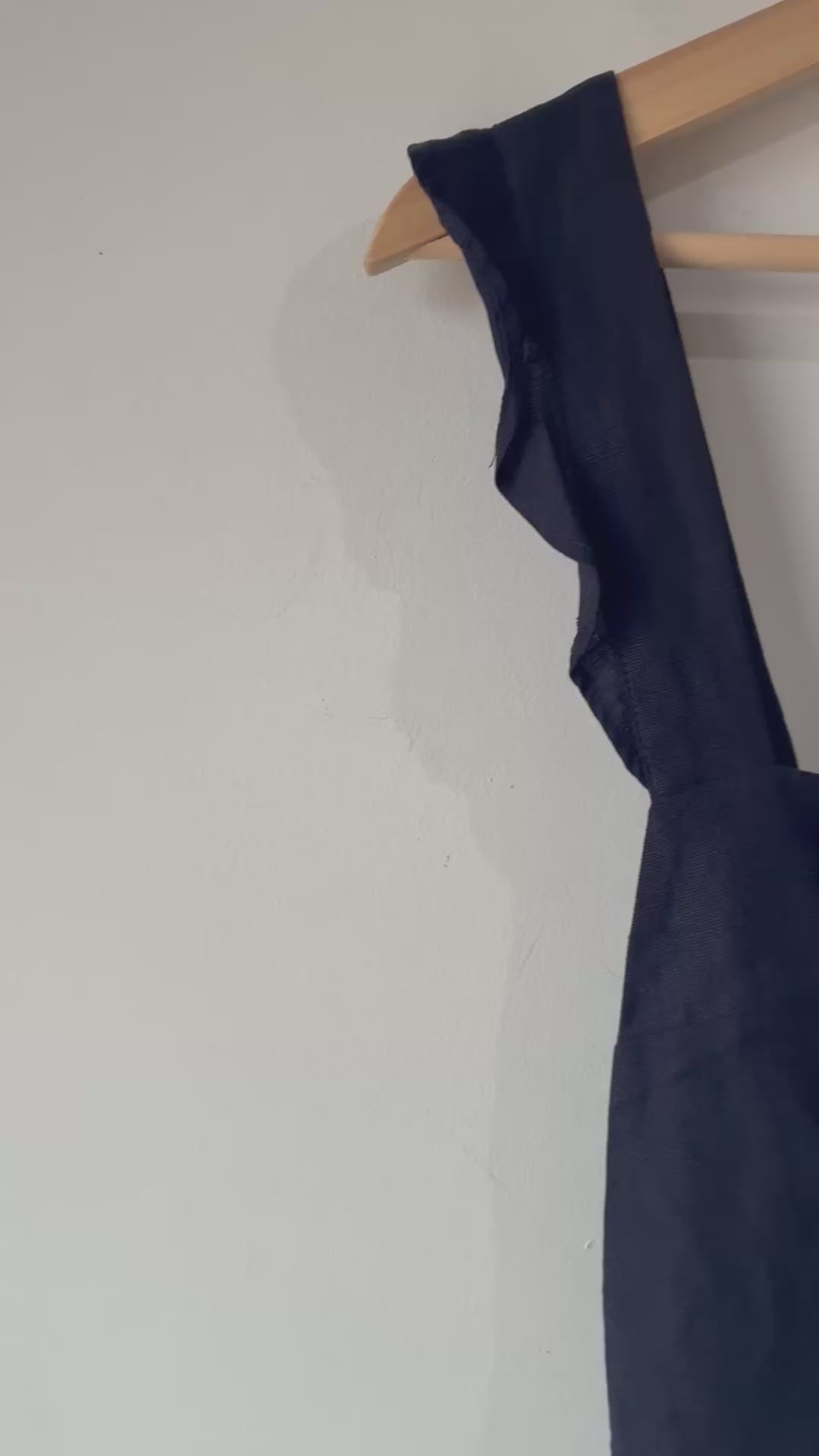 Reformation Navy Pinafore Dress