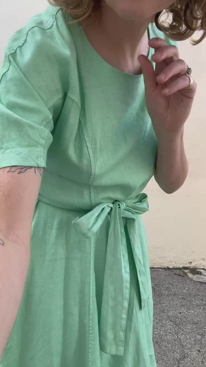 Henrik Vibskov Again Dress in Jade Green