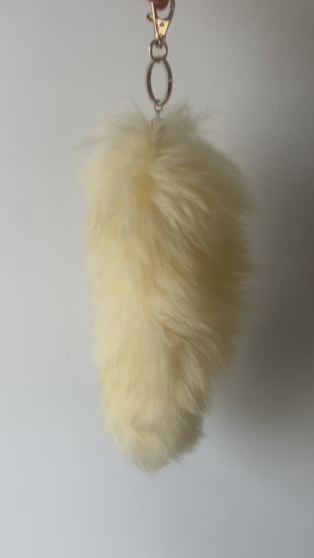 Faux Fur Tail Keychain