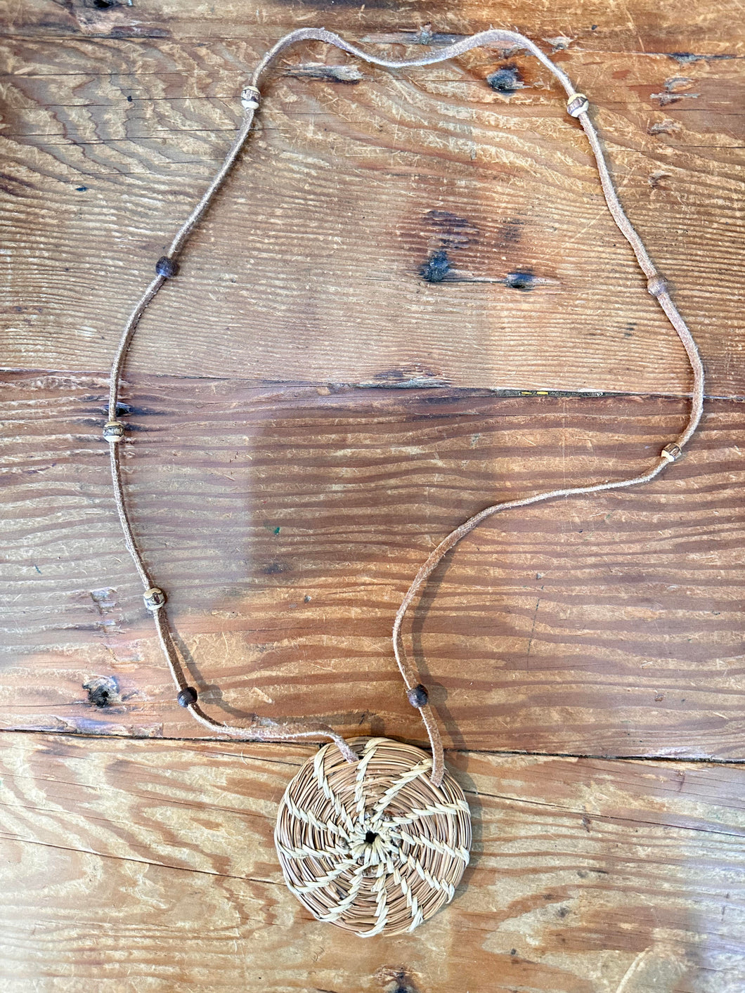 Woven Spiral Necklace