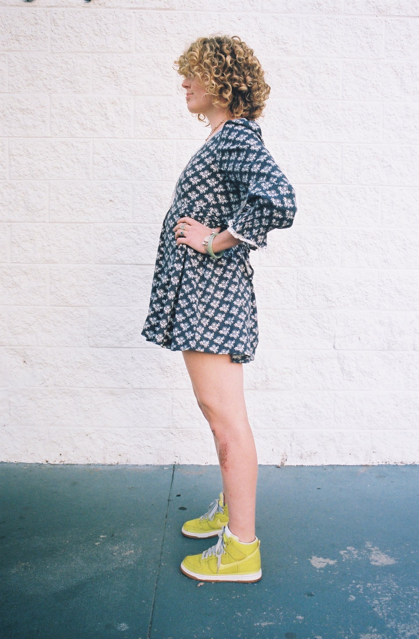 Early Laura Ashley Vintage Blue Floral Dress - The Curatorial Dept.