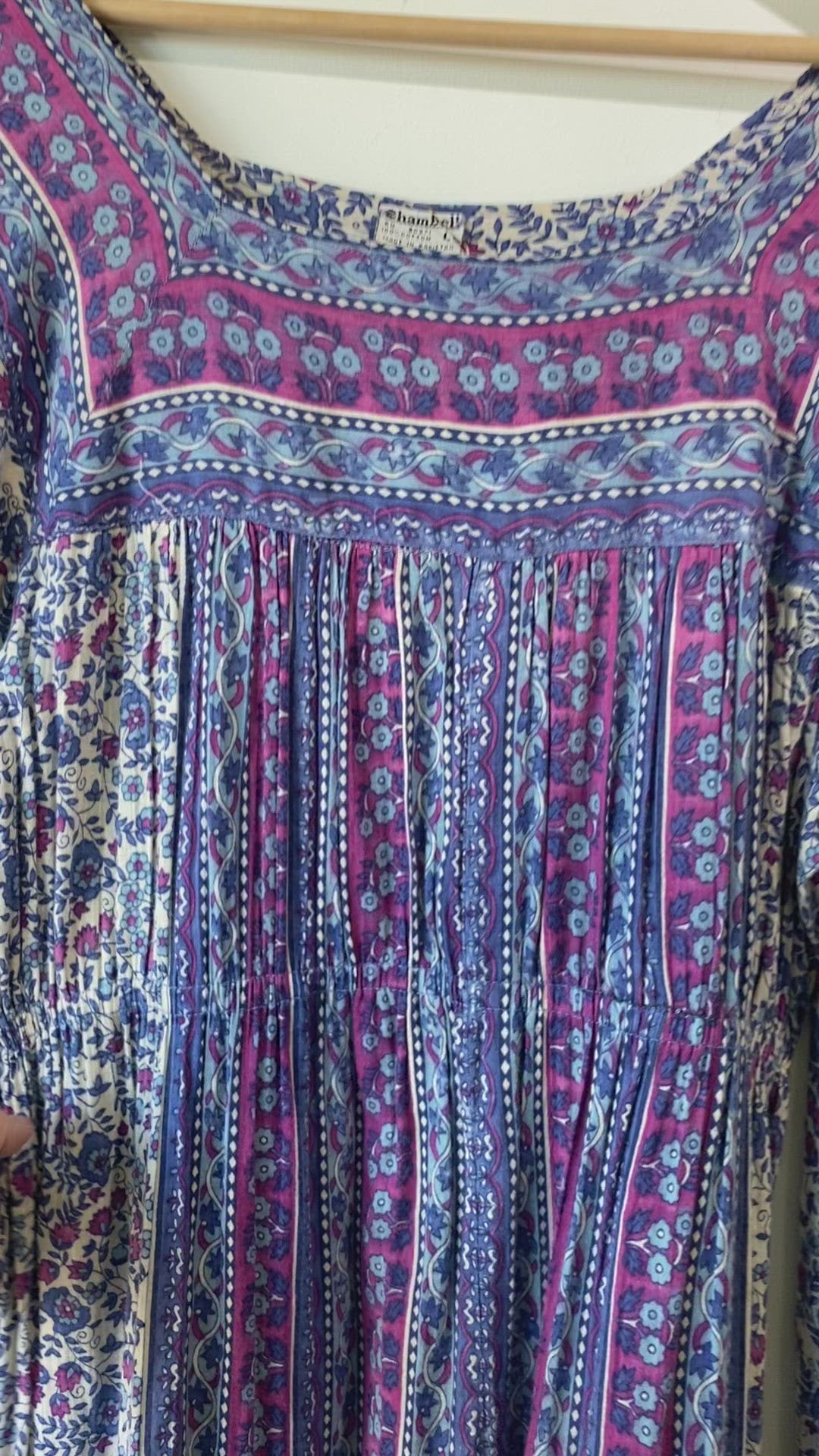 Vintage Chambell Indian Block Print Dress