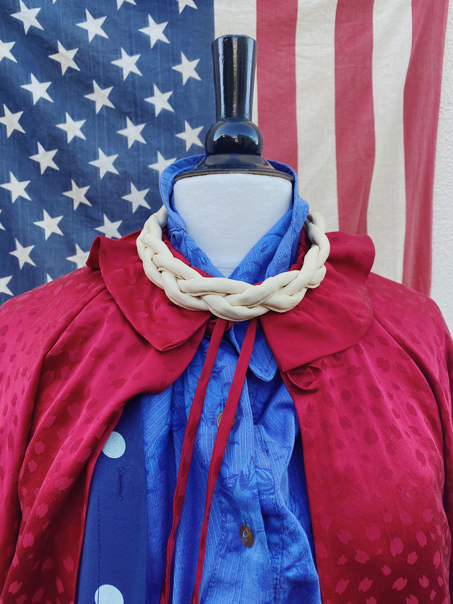 Annie Costello Brown Leather Braided Necklace - The Curatorial Dept.