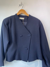 Vintage Emmanuelle Khanh Paris Navy Blue Blazer