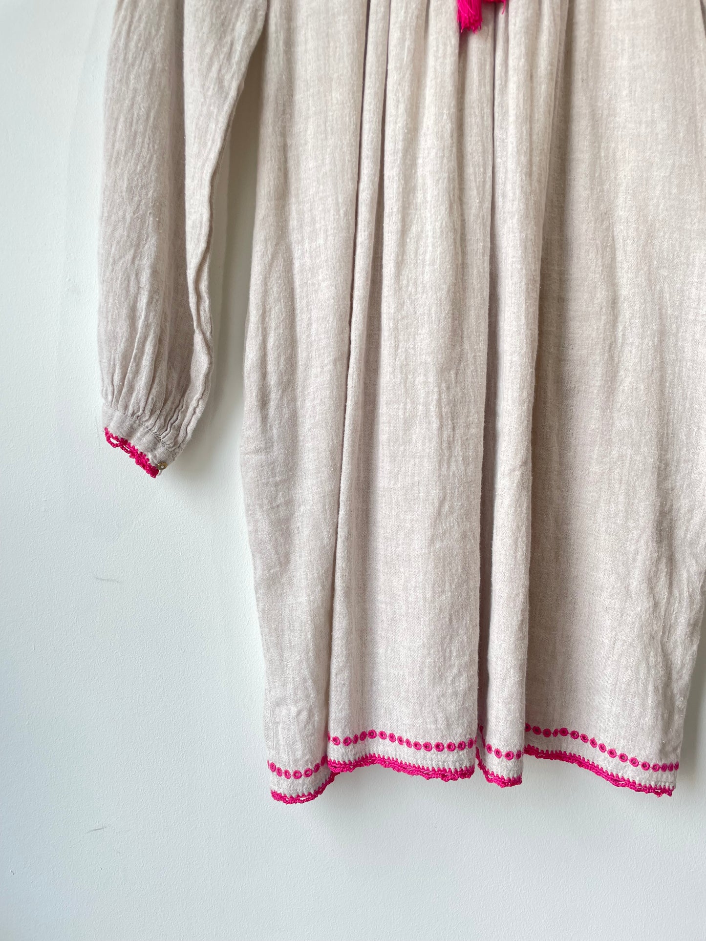 Ulla Johnson Raw Silk Embroidered Dress - The Curatorial Dept.