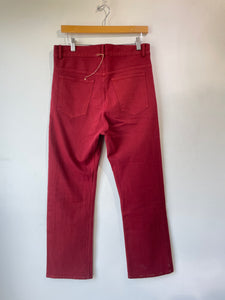 Vintage Caron Callahan High-Waisted Red Jeans