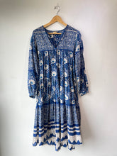 Matta Blue Block Print Dress