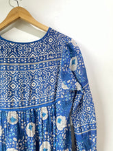 Matta Blue Block Print Dress