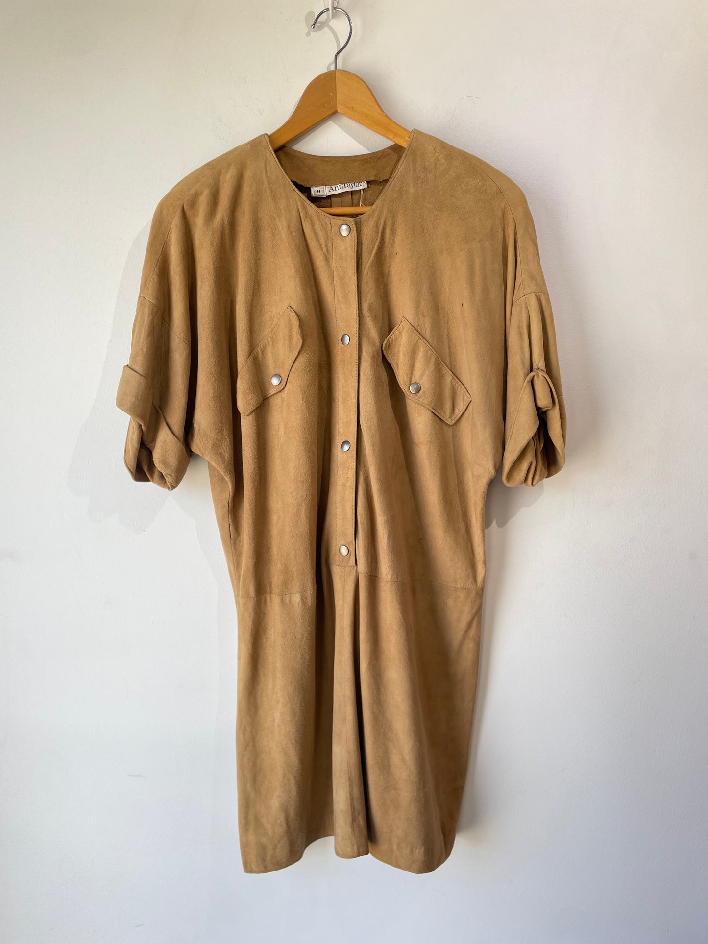 ann taylor brown suede dress Ann Taylor Brown Sleeveless A-Line Faux Suede Petite Dress w Belt Size 00P NWT
