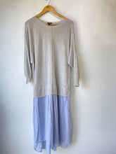 Steven Alan Grey Linen and Cotton Sweater Dress