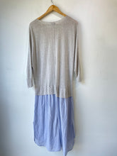 Steven Alan Grey Linen Sweater with Attached Skirt