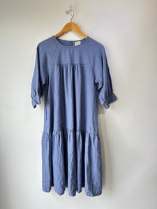 Beaton Cornflower Blue Linen Dress
