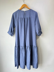 Beaton Cornflower Blue Linen Dress