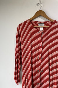 Vintage Issey Miyake Striped Red Dress