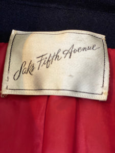 Vintage Sake Fifth Avenue Navy Great Coat - The Curatorial Dept.