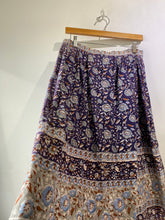 Vintage Bakalli Indian Block Print Skirt
