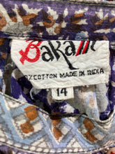 Vintage Bakalli Indian Block Print Skirt