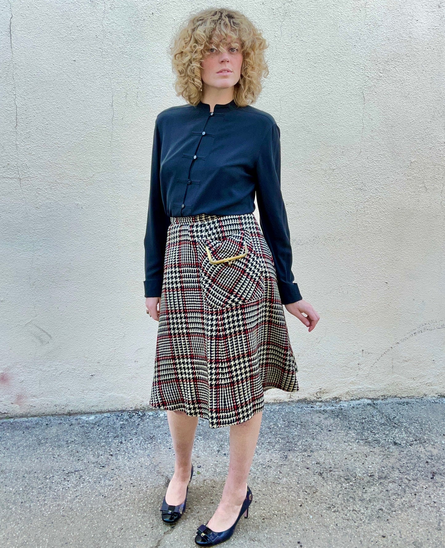 Vintage Bonnie Cashin Plaid Pocket Skirt - The Curatorial Dept.