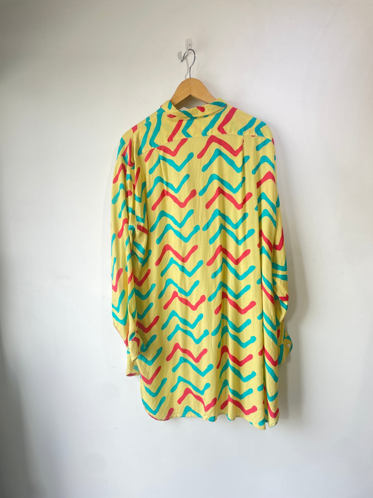 Vintage Club California Zig Zag Print Shirt - The Curatorial Dept.