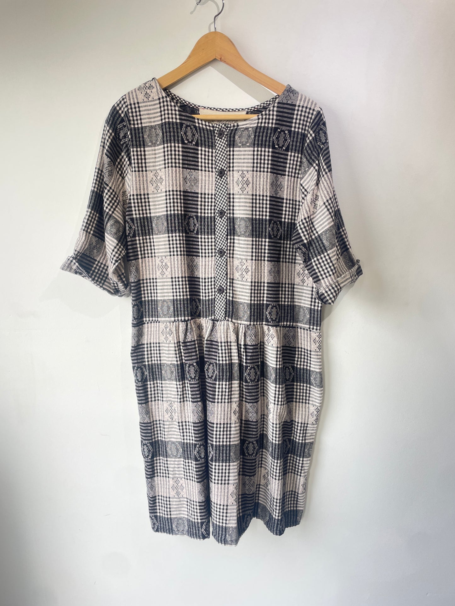 Ace & Jig Black and White Checkered Dress - The Curatorial Dept.