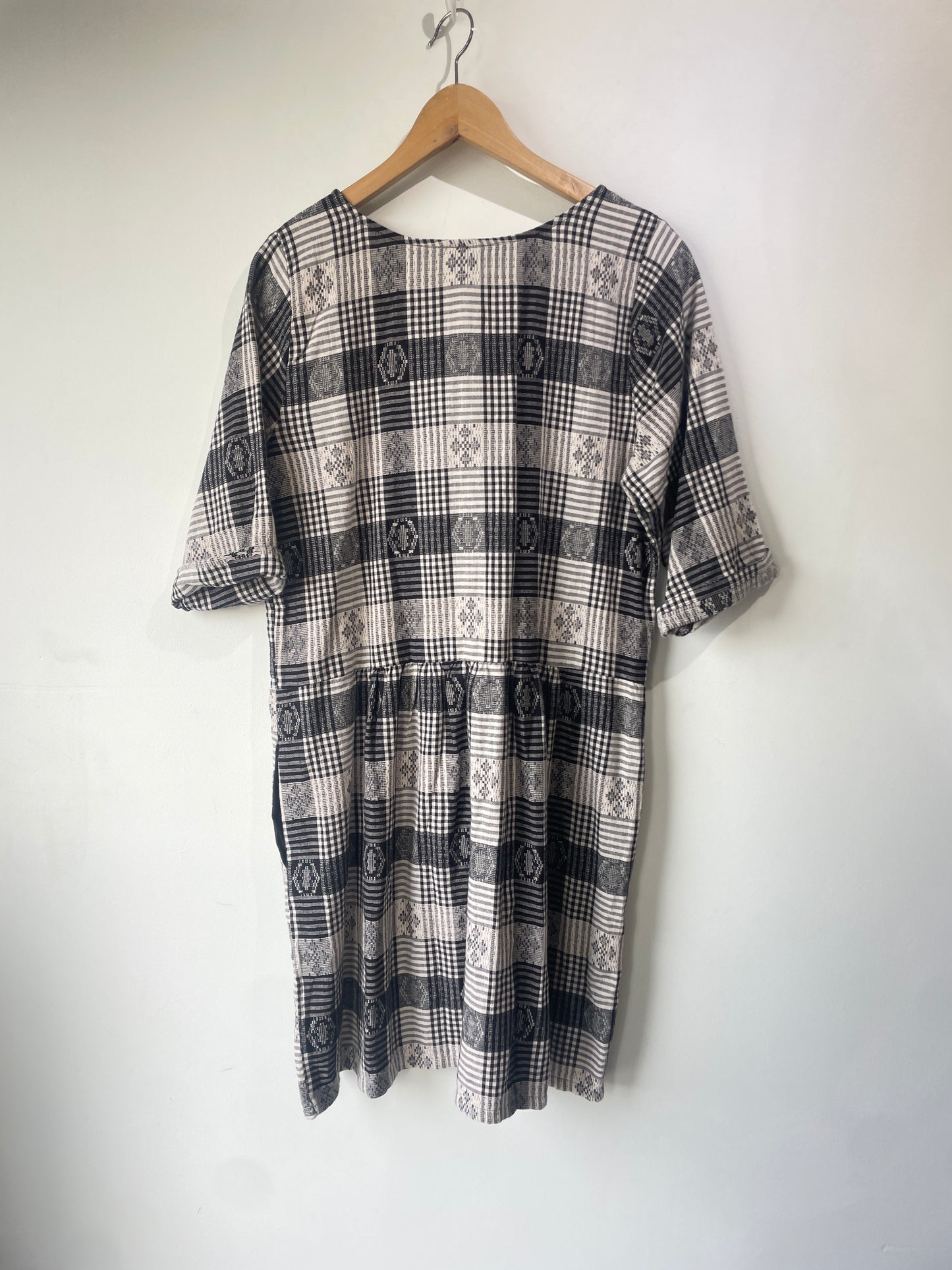 Ace & Jig Black and White Checkered Dress - The Curatorial Dept.