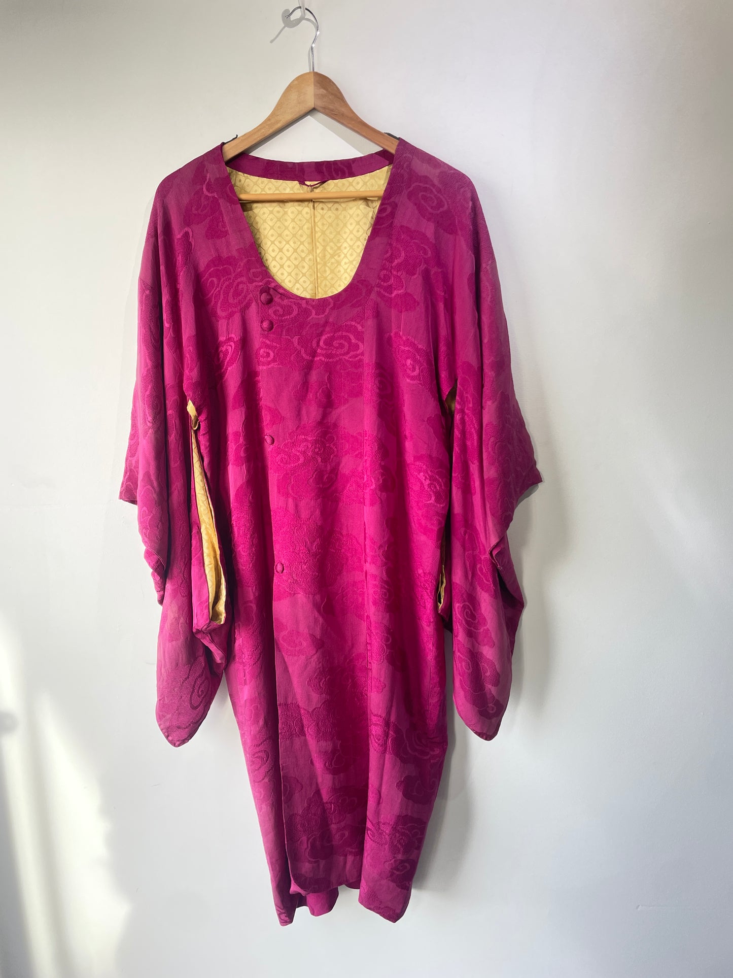 Vintage Magenta Kimono - The Curatorial Dept.