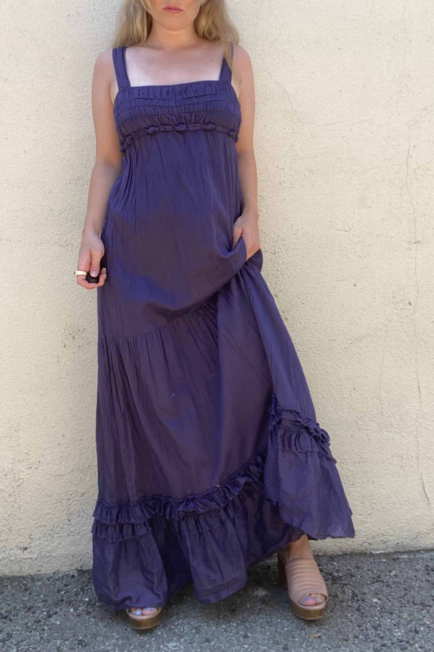 Tree Brand Purple Maxi Dress - The Curatorial Dept.