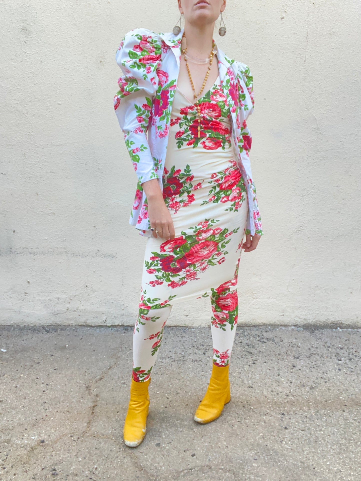 Vintage Betsey Johnson Punk Label Floral 3-Piece Set - The Curatorial Dept.