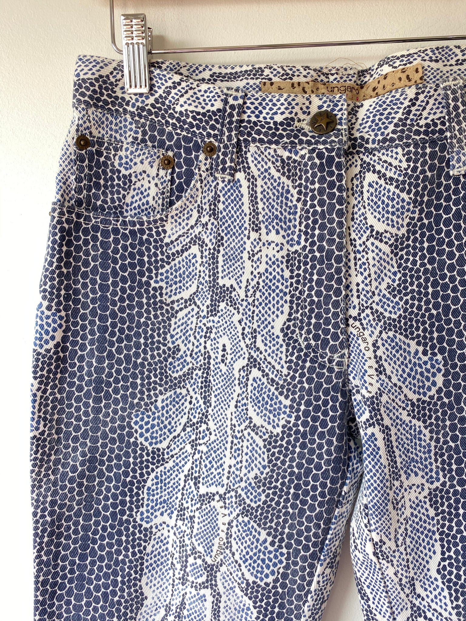 Vintage Emanuel Ungaro Fever Snake Print Jeans – The Curatorial Dept.