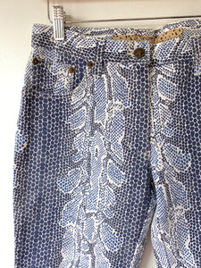 Vintage Emanuel Ungaro Fever Snake Print Jeans - The Curatorial Dept.