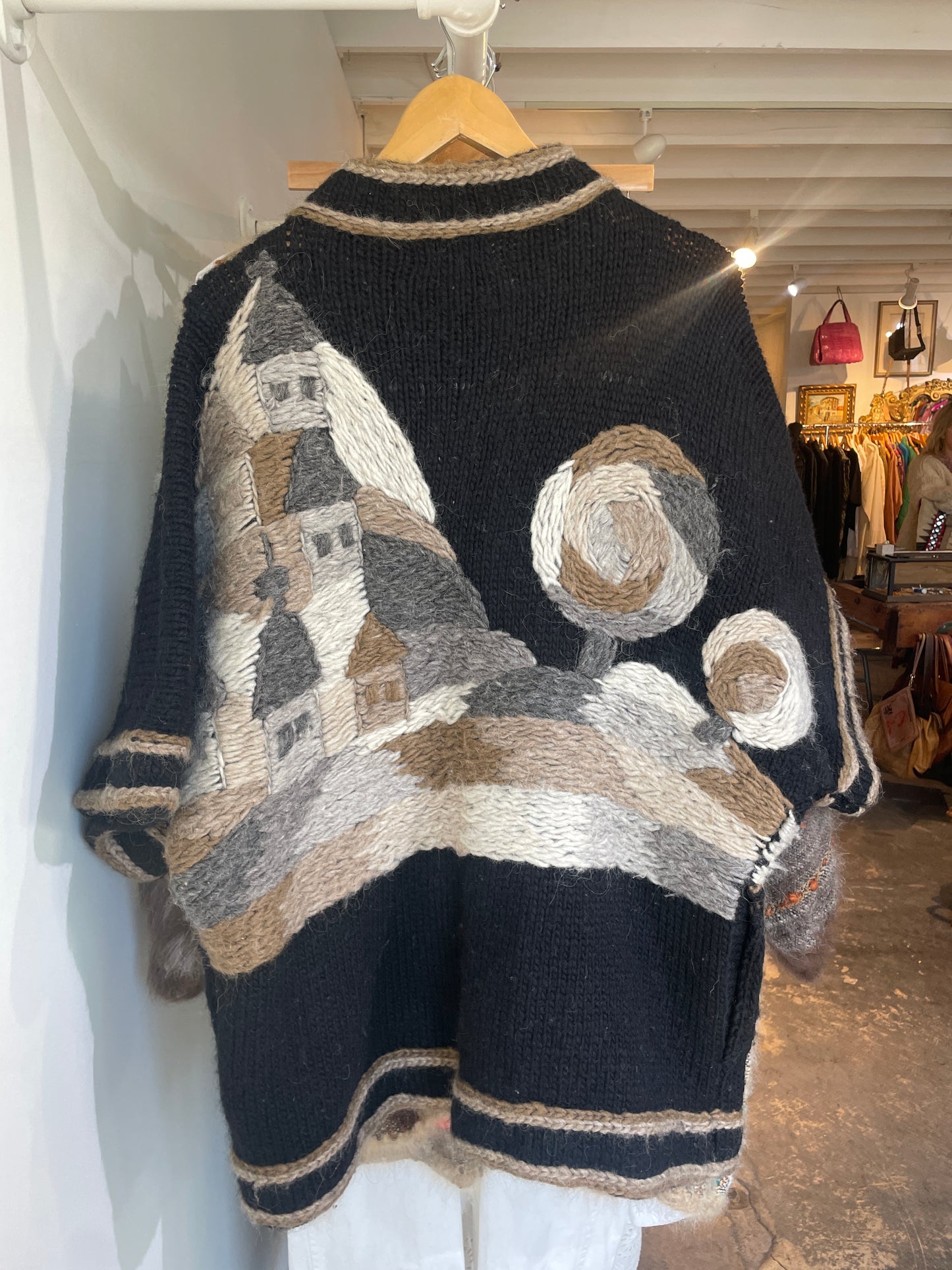 Dobrila Yugoslavia Handknit 100% Wool Sweater - The Curatorial Dept.
