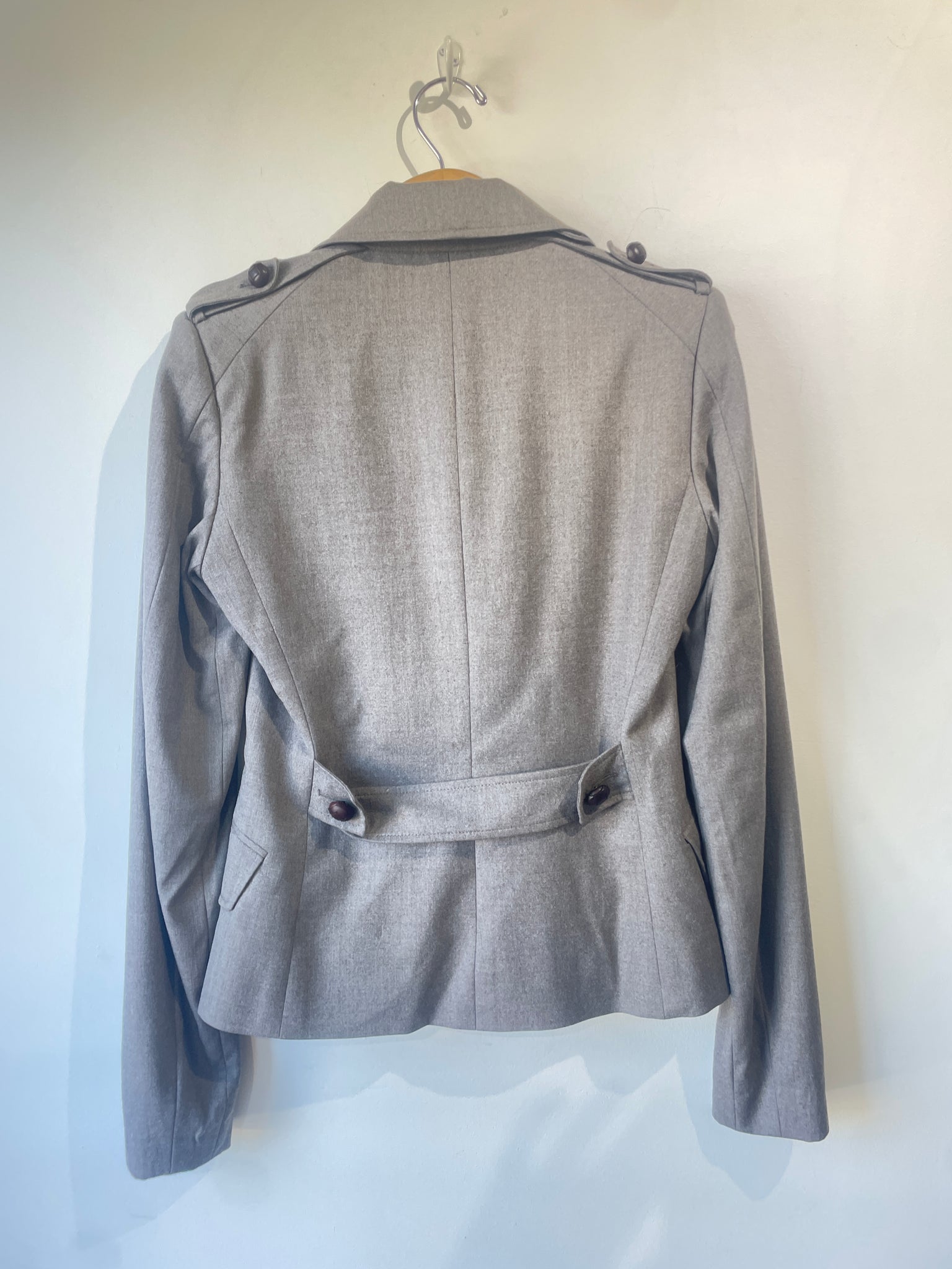 Yves Saint Laurent YSL Made in France Vintage Wool Jacket in Gray