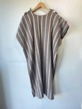 Vintage Striped Poncho Dress