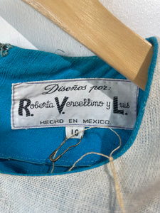 Vintage Roberta Vercellino y Luis Mexican Maxi Dress