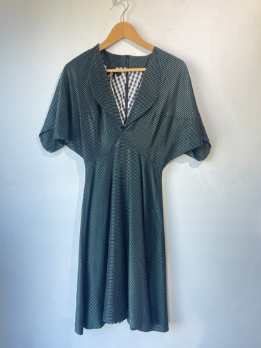 Vintage Bernhard Willhelm Blue Striped Dress - The Curatorial Dept.