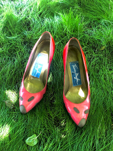 Vintage Thierry Mugler Ladybug Heels - The Curatorial Dept.