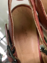 A.P.C. Cognac Leather Wedges - The Curatorial Dept.