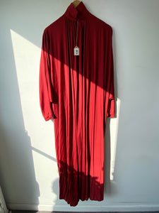Stunning Vintage Yuki Rembrandt Burgundy Gown - The Curatorial Dept.