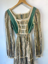Vintage Gunne Sax Green Velvet Dress