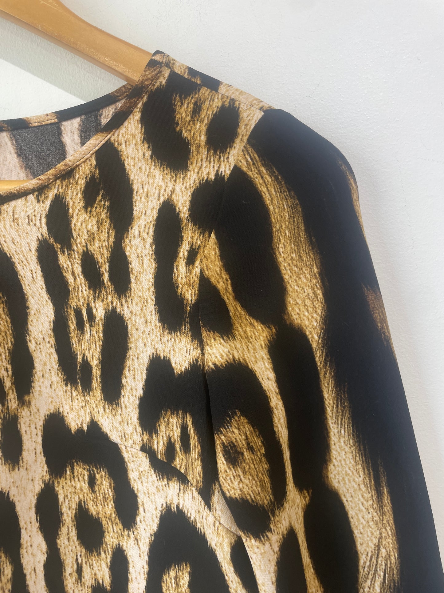 Just Cavalili Leopard Asymmetrical Dress - The Curatorial Dept.