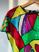 Vintage Channa Colorful Sequin Dress