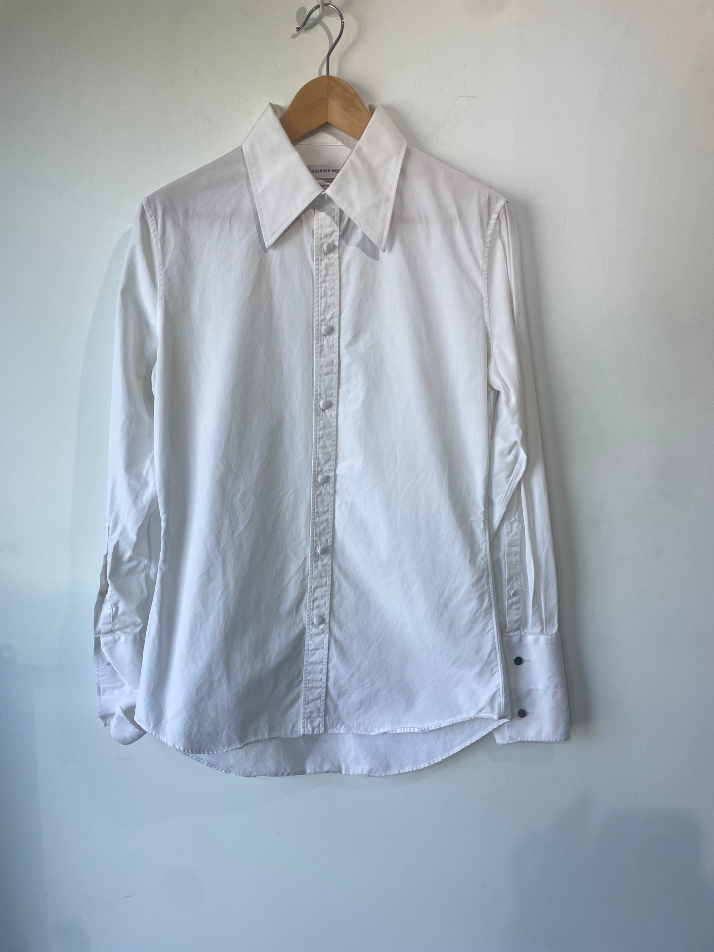 Alexander McQueen White Tuxedo Shirt - The Curatorial Dept.