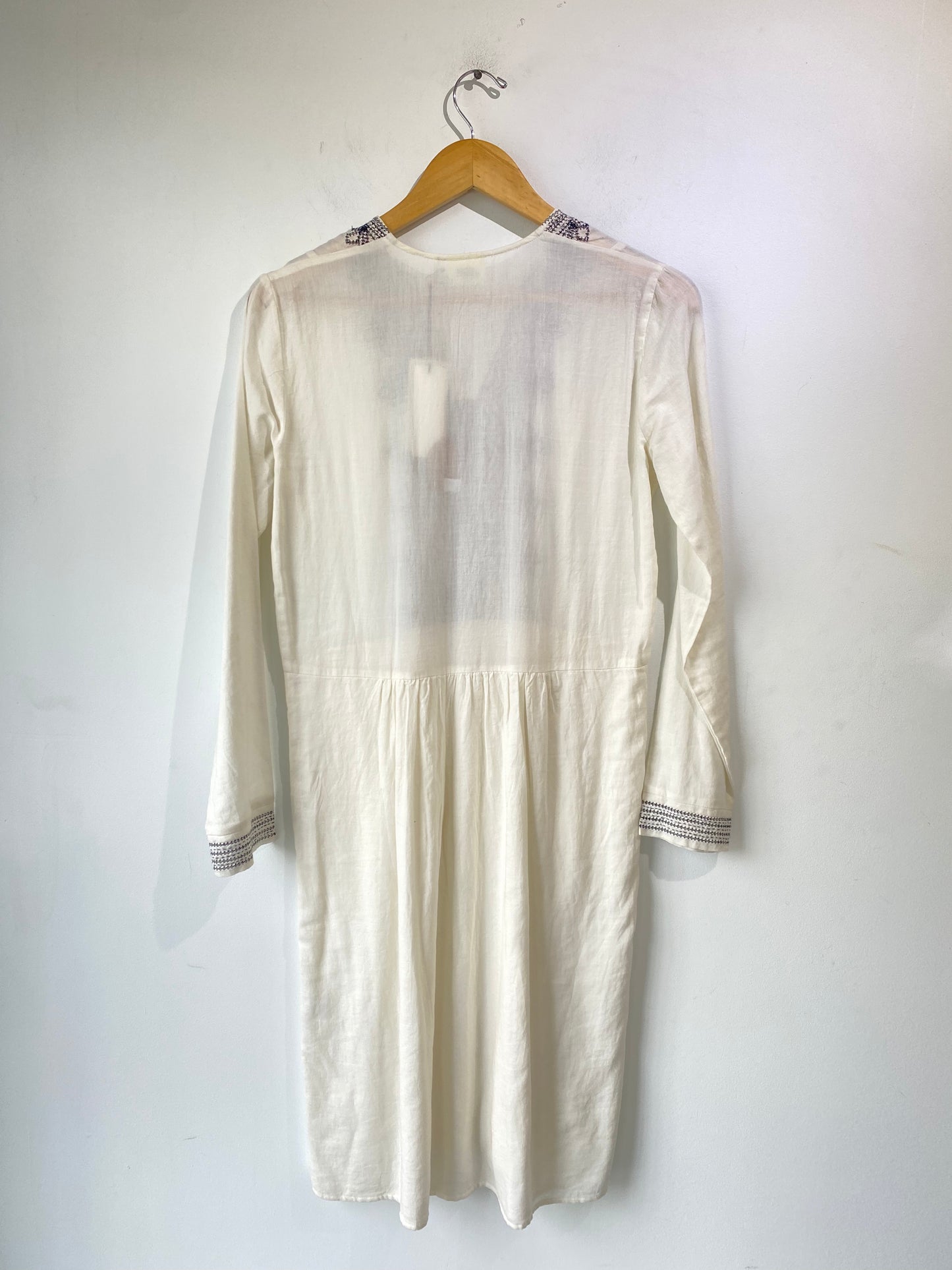 Hartford White Embroidered Dress - The Curatorial Dept.