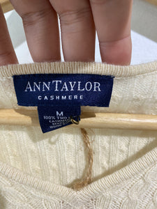 Ann Taylor White Cashmere Sweater