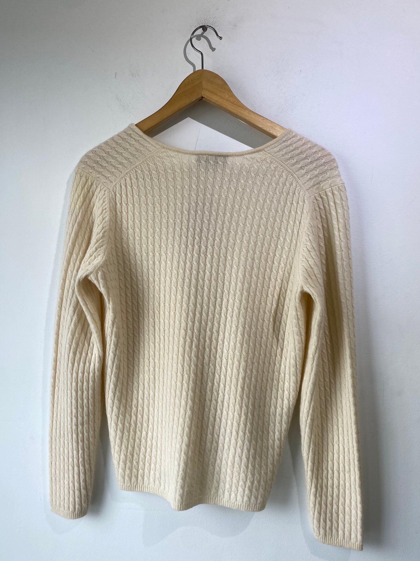 Ann Taylor White Cashmere Sweater - The Curatorial Dept.