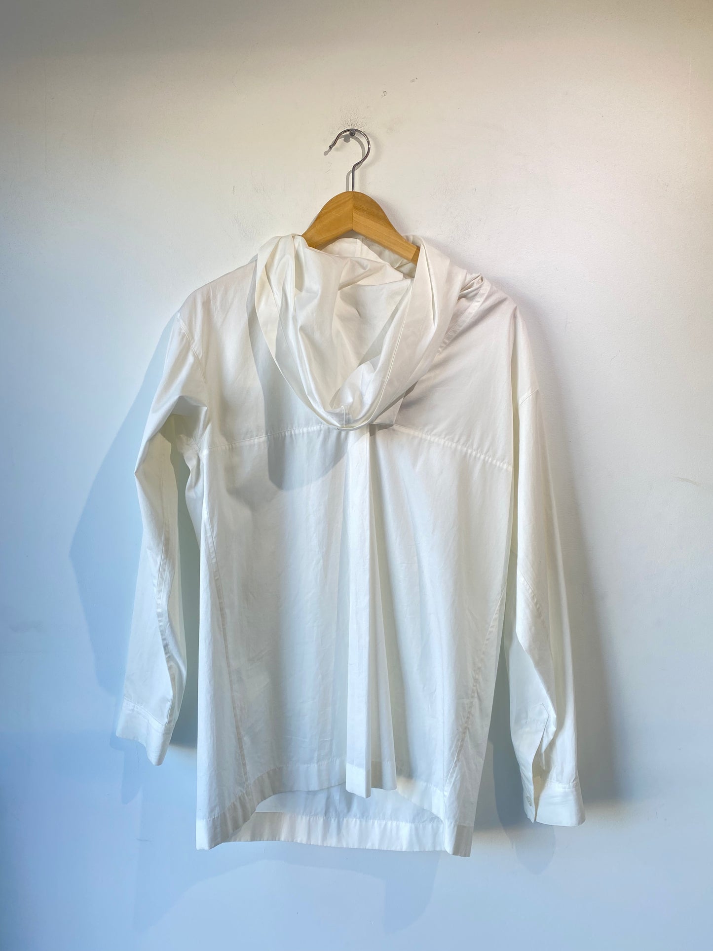 Vintage Issey Miyake White Cowl Neck Top - The Curatorial Dept.