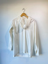 Vintage Issey Miyake White Cowl Neck Top - The Curatorial Dept.