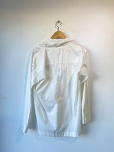 Vintage Issey Miyake White Cowl Neck Top - The Curatorial Dept.