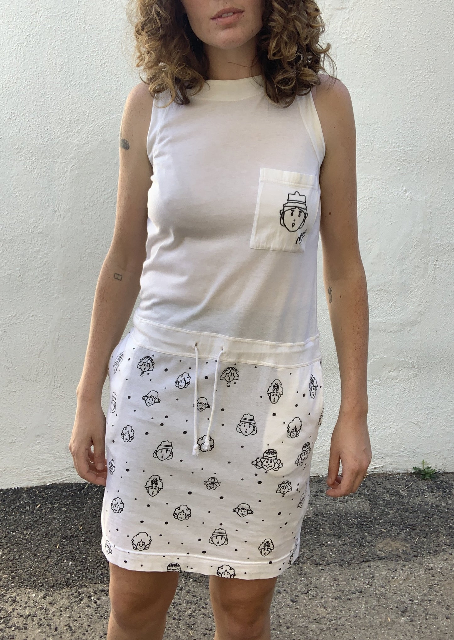 Peter Max 1987 Neomax Jumper With Illustrated Faces - The Curatorial Dept.