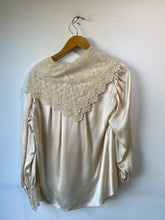 Vintage Ralph Lauren Silk and Lace Blouse - The Curatorial Dept.